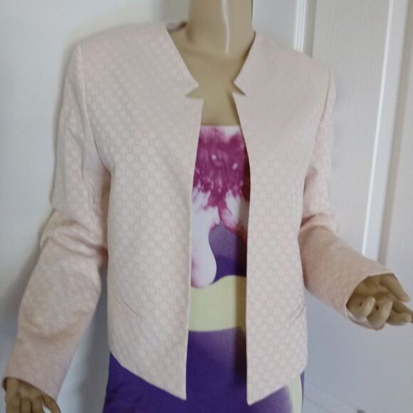 NEW  Dressy open front cropped rose blazer - Picture 1 of 8